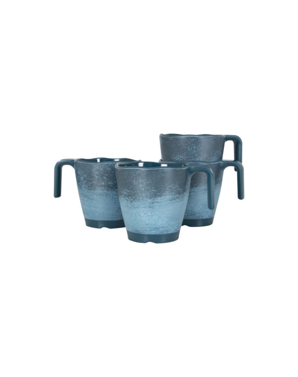 Henkelbecher Melamin gimex Stone Line Farbe dark blue