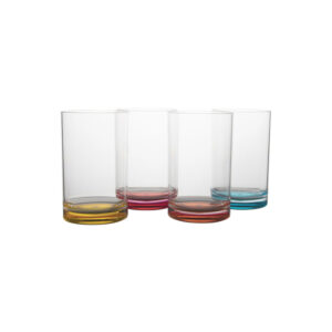 Wasserglas Rainbow gimex 4er-Set, 320 ml
