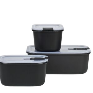 Vorratsdosenset MEPAL easyclip 3-tlg., Farbe nordic black 2 x 700 ml + 1 x 1.500 ml