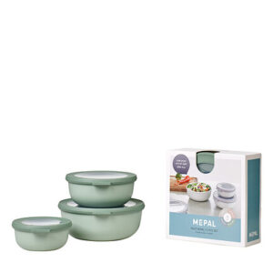 Schüsselset MEPAL cirqula rund, 3-tlg. Farbe nordic sage 350 ml, 700 ml, 1.250 ml