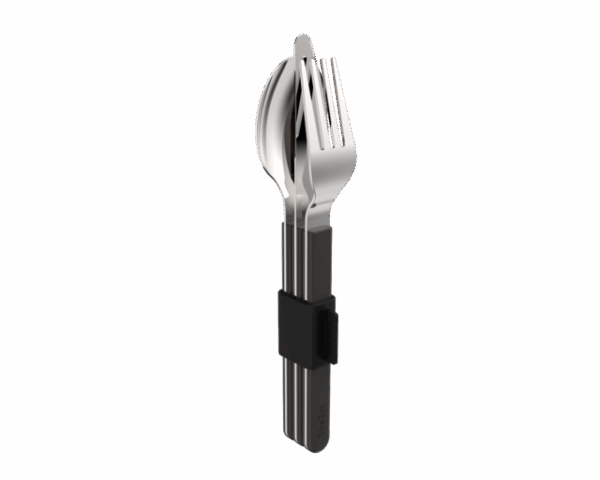 Besteckset MEPAL Silueta 3-tlg., Farbe nordic black – Bild 2