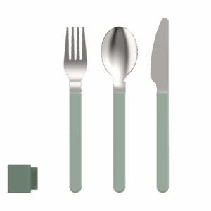 Besteckset MEPAL Silueta 3-tlg., Farbe nordic sage