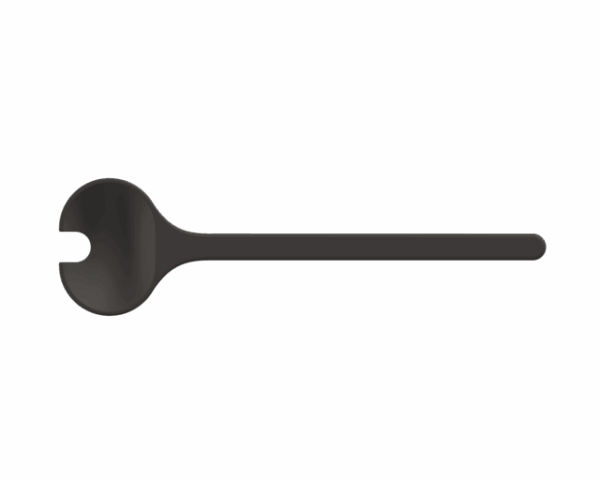 Salatbesteck MEPAL Silueta 2-tlg., Farbe nordic black – Bild 2