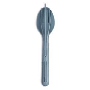 Besteck-Set koziol KLIKK 3-tlg Farbe nature flower blue