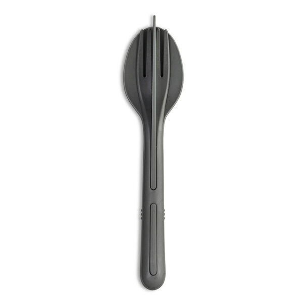 Besteck-Set koziol KLIKK 3-tlg Farbe nature ash grey