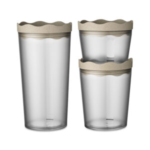 Vorratsdosen koziol Prince 3er-Set Oslo Farbe nature desert sand