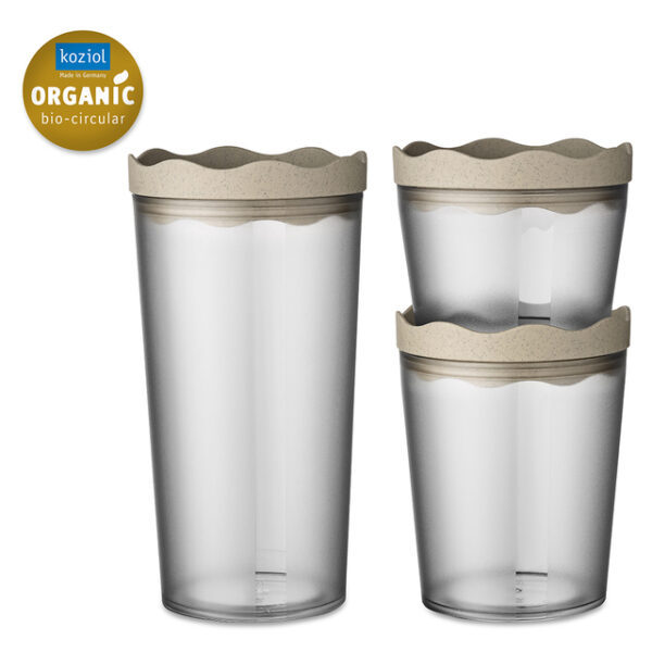 Vorratsdosen koziol Prince 3er-Set Oslo Farbe nature desert sand – Bild 2