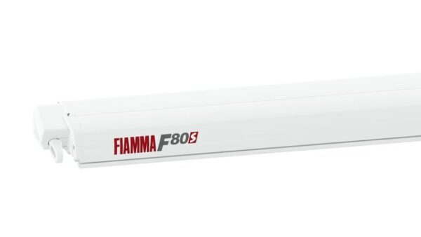 Dachmarkise FIAMMA F80 S 450 x 250 cm Tuch Fb. royal grey Gehäuse Fb. polar white