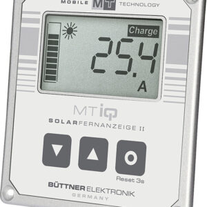 Solar-Fernanzeige Büttner MT II für Solarregler Farbe silber