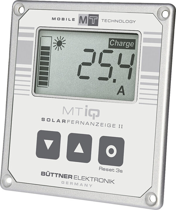 Solar-Fernanzeige Büttner MT II für Solarregler Farbe silber