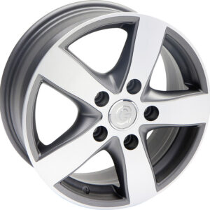 Leichtmetallfelge Goldschmitt GSM 4 Gr. 6,5 x 16 ZollLK 5x130 ET 68 passend für Fiat Ducato Fb. anthrazit poli matt