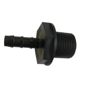 Einschraubtülle gerade mit 3 / 4 Zoll  x 10 mm Farbe schwarz