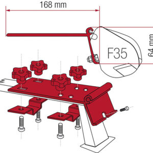Kit FIAMMA Standard für Markisenadapter F35
