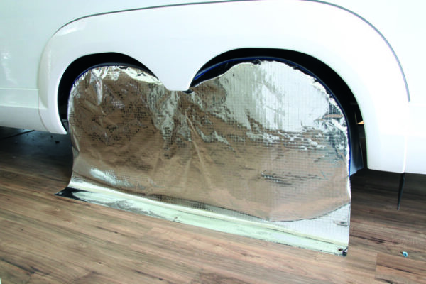 Radschutzhülle Hindermann mit Sonnenreflektion Tandem 155 cm lang Farbe dunkel- grau / alu für RM – Bild 5