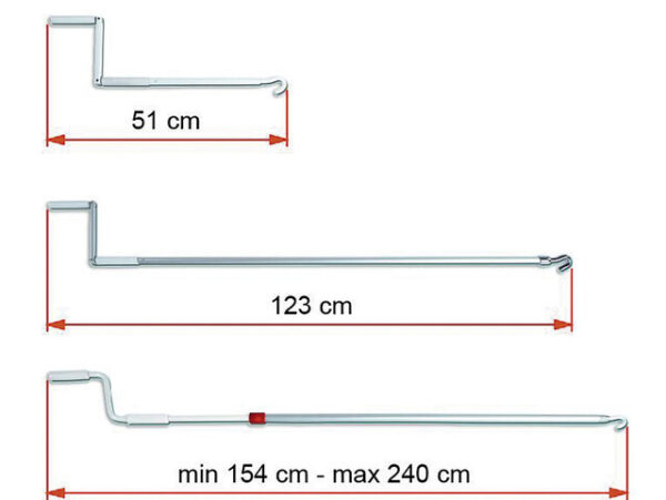 Handkurbel Short Länge 51 cm – Bild 2