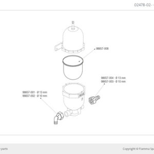 Winkelanschlüsse für Pumpe
