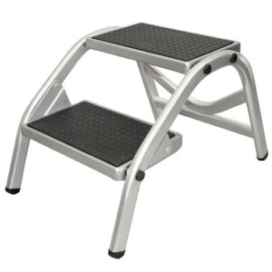 Alu-Doppeltrittstufe H.A.B.A. Darwin 43,0 x 20,2/38,2 x 65,5 cm Traglast 150 kg