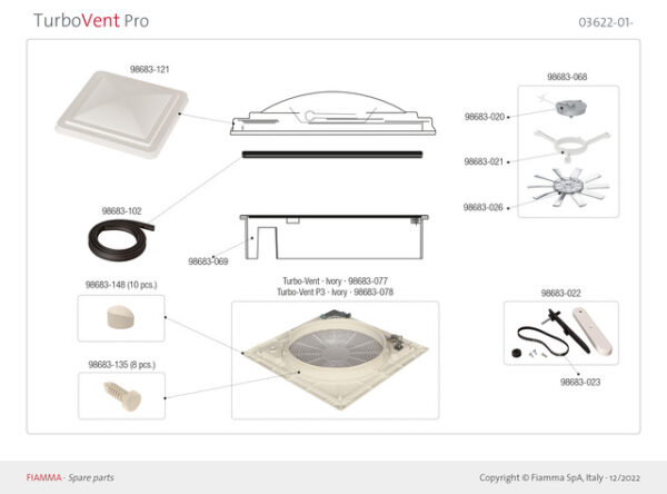 Kit innerer Rahmen Turbo Vent