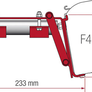 Kit Fiamma Roof Rail passend für F45, Sackmarkise Compass1 Halterung