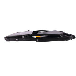 Faltbare Doppeltrittstufe mattschwarz