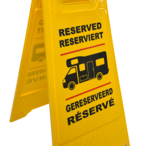 Reservierungsschild Reisemobil