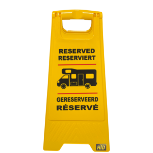 Reservierungsschild Reisemobil