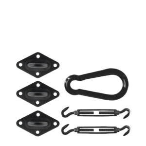 Befestigungskit Dreieck schwarz