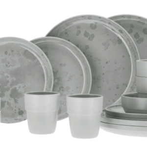 Geschirrset PALMA hellgrau