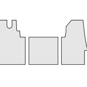Fußmatte Gummi passend für Renault Master Chassis ab 07/ 2014 Universal