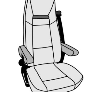 Sitzbezug Aguti Sitz Roadliner Velours, 2-teilig Farbe anthrazit