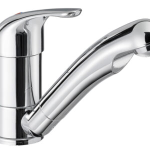 Einhebelmischer REICH Keramik KAMA chrom, Durchm. 27 mm, flex. Anschlüsse