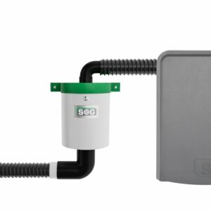 Türvariante / Filtergehäuse SOG zu Trockentoilette Farbe dunkelgrau