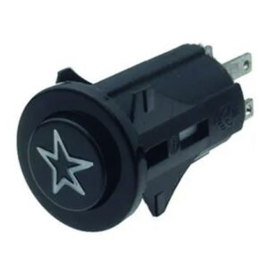 Einpolige Zündtaste CAN schwarz oder mit weißem Stern zu Kocher