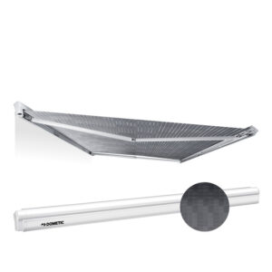 Wandmarkise DOMETIC Perfect Wall PW 1500 manuell weiß Breite 500 cm Auszug 275 cm Tuch horizon grey