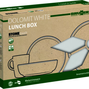 Geschirrset Dolomit BRUNNER Lunchbox 16-tlg. Farbe weiß