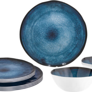 Geschirrset BRUNNER Midday Breeze 12 teilig Je 4 x Ess- und Suppenteller 4 x Müslischale