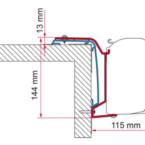 Adapter FIAMMA 606F _ 2024 passend für rapido 400