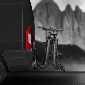 Fahrradträger EUFAB SD 260 Black / 2 Fahrräder E-Bike geeignet / Maximal 60kg pro Schiene 30 kg/ Wohnmobile