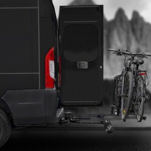 Fahrradträger EUFAB SD 260 Black / 2 Fahrräder E-Bike geeignet / Maximal 60kg pro Schiene 30 kg/ Wohnmobile