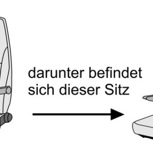 Sitzbezug ART passend für Ford Chassis ab 05/2015 mit Pilotsitz Farbe anthrazit
