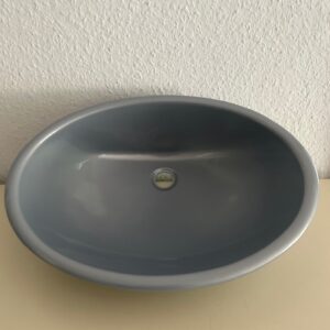 Waschbecken CARYSAN® oval 450*335*145mm Farbe silber
