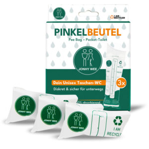 Notfalltoilette Jonhy Wee für unterwegs Unisex 3 Stück