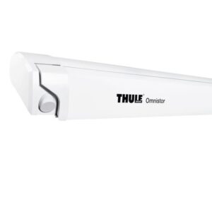 Dachmarkise THULE Omnistor 9200 600 x 300 cm Tuch Fb. mystic grey Gehäuse Fb. weiß mit Motor