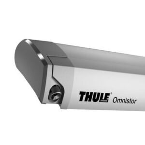 Dachmarkise THULE Omnistor 9200 600 x 300 cm Tuch Fb. mystic grey Gehäuse Fb. silber mit Motor