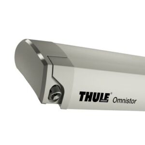 Dachmarkise THULE Omnistor 9200 600 x 300 cm Tuch Fb. mystic grey Gehäuse Fb. cremeweiß m. Motor