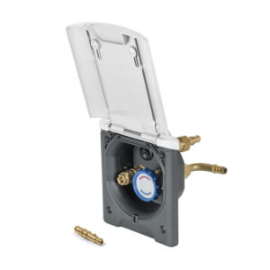 Außendusche Set FAWO mit Deckel Farbe reinweiß