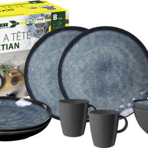 Campinggeschirr BRUNNER Tête à tête Venetian für 2 Personen 8-teilig