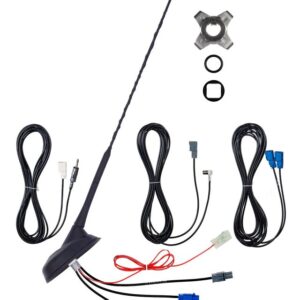 Aktive Schrägdachantenne ATTB mit DAB+ für Kastenwagen Set aus Antenne und 5m Kabelset