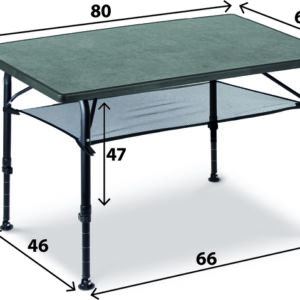 Campingtisch BRUNNER RECREO mit Alu-Gestell 80 x 60 cm