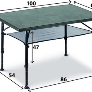 Campingtisch BRUNNER RECREO mit Alu-Gestell 100 x 68 cm